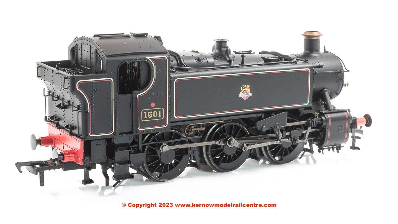 904005 Rapido BR 15xx Pannier Tank - 1501 Lined Black Early Crest (as preserved)